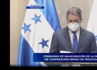 El Ministro de Relaciones Exteriores de Israel Gabi Ashkenazi inaugura una oficina de representación en Honduras