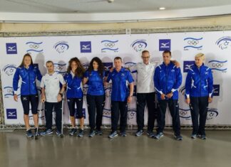 Presentacion de la indumentaria oficial de la delegación israelí para los Juegos Olímpicos de Tokio.