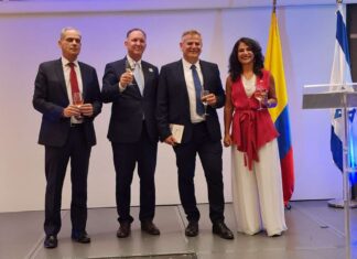 Celebracion del 212 aniversario de la Independencia de Colombia y el 65 aniversario de las relaciones diplomáticas entre Colombia e Israel