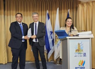 Ceremonia de inauguracion de la “Plaza República de El Salvador”, en ciudad de Ramle.