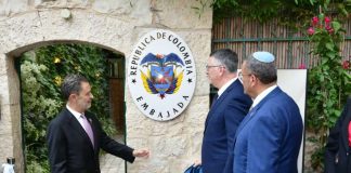 La Republica de Colombia abre su embajada en Jerusalem